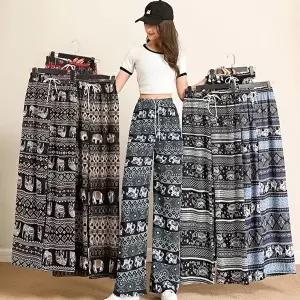 시원한 여름 태국 코끼리 밴딩 바지