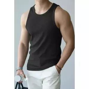 남자 여름 야상 조끼 골지 통기성 스포티 가벼운 보디슈트 KS2