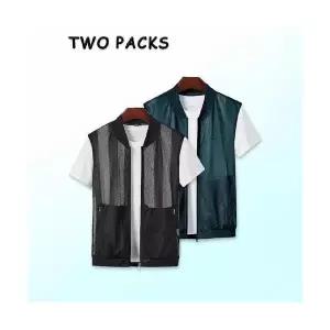 하계 남친 메쉬 시원한 야구넥 야상 쿨링 조끼 집업 가볍고 KS2