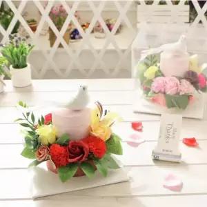 플라워 반전 용돈 케이크 서프라이즈 비누 꽃 용돈 박스 나오는