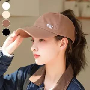 [에스에스_63]오픈볼캡 똥머리 뒤오픈형 여성 볼캡