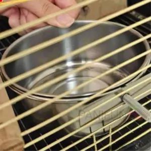 스텐 앵무새모이통 중 새먹이통 걸이용새모이통 앵무새밥그릇 앵무새밥통 앵무새먹이통