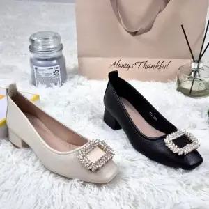 제이시 3cm 여자구두 소가죽 큐빅 원피스 펌프스 K447
