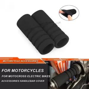 일체형핸들바 22mm 오토바이 핸들바 폼 핸드 그립 스폰지 장갑 레버 커버 미끄럼방지 모토 크로스 먼지 피
