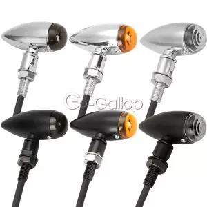 혼다 스즈키 가와사키 할리 야마하 크루저 용 2 개 헤비 듀티 오토바이 회전 신호 표시기 깜박이 조명