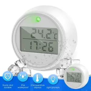 샤워LED온도계 욕실 화장실 수온 타이머 얼음 목욕 온도계 소형 플로팅 방수 투명 디스플레이 깜박이 조명