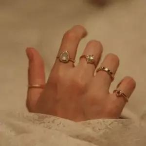 믹스반지 GGD 물방울 원석 반지세트 (5pcs)