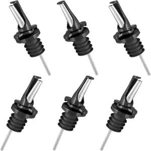 푸라 리큐어 어댑터 6팩 BPA 프리 천연 고무 최대 1인치 목까지 큰 병에 적합 - 오일 또는 스푸트 변환 XL