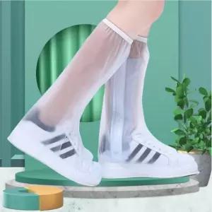 출퇴근 등학교 필수템 롱 신발방수커버 투명 비닐 레인슈즈 장화 폭우대비