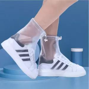 출퇴근 등굣길 신발방수커버 투명 레인슈즈 숏 비오는날 폭설 대비 신발감싸개