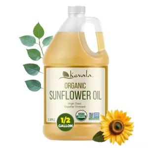 케발라 해바라기 오일 - 나무 견과류와 땅콩이 없는 시설에서 가공된 요리 및 베이킹용 에센셜 위한 좋은