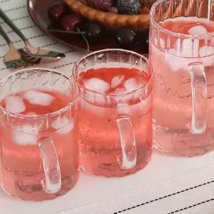 300 430 500ml 유리 머그 잔 홈바 맥주컵 손잡이 컵 신혼커피잔 커피잔