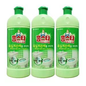 엘지 홈스타 파워스크럽 찌든때를 부탁해 욕실용 세정제 550ml 3개 욕실 변기 찌든때
