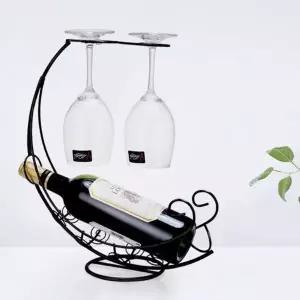 문라잇 와인잔걸이 와인랙(블랙) 와인병거치대