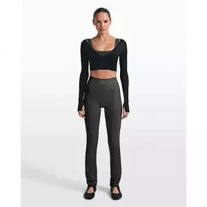 [나이키]스킴스 리브드 심리스 여성 34인치 스트레이트 레깅스 - NSKM ObsidianNSKM Armor IU8303-054 42