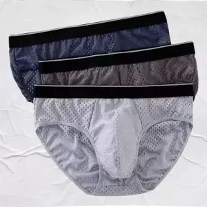 WL 폴리에스터 남자 삼각팬티 여름 통기성 기능성 속옷