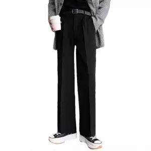 [다잇템] 남자 정장바지 세미와이드 폴리 롱 소프트 팬츠