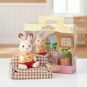 실바니안 패밀리 쵸콜릿토끼 아빠 소파 미니어처 장난감 피규어 인형 세트 인형놀이