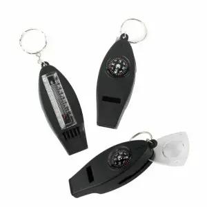 등산 비상용 호루라기 나침반 온도계 돋보기 캠핑 안전 도구