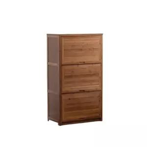 원목낮은이불장 옷 수납 이불 안방 3단 낮은 이불보관함