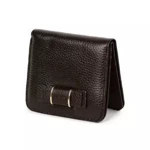 캐주얼 패션 여자 인기 가죽 카드 지갑 브라운 반지갑 여성캐주얼지갑 반지갑선물