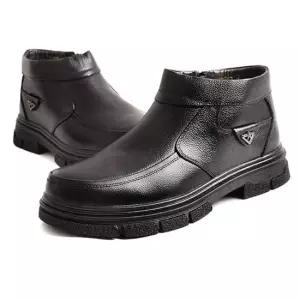 남성 가죽 방한화 신사화 정장구두 안감 퍼 방한부츠 남성방한화 남자방한화 패딩슬립온