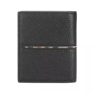 남성용 중지갑 블랙 중간라인-2391 인조가죽 중지갑 남성중지갑 명함지갑