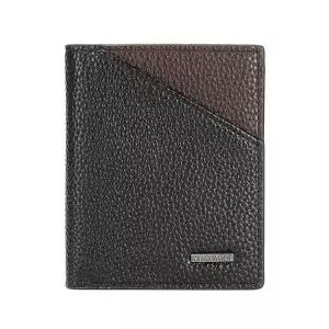 남성용 중지갑 블랙 사선-2393 인조가죽 중지갑 남성중지갑 명함지갑