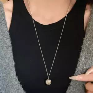 목걸이 여자 볼 악세사리 롱 심플 데일리 실버 긴목걸이 우정목걸이 패션목걸이