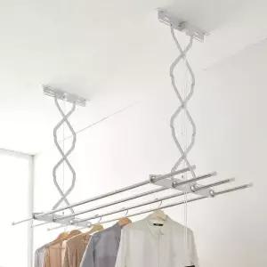 빨래건조대봉 천장 빨래건조대 3단 천청형 빨래걸이 125cm/베란다