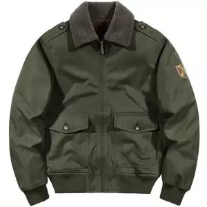 조종사 점퍼 자켓 야구복 남자 도톰 바람막이 따뜻한