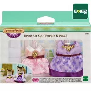 [실바니안공식] 6020-타운 의상 퍼플핑크 드레스