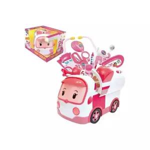 엠버 뉴 구급차 병원놀이 자동차 가방 로보카 폴리 청진기 주사기 가위 안경 역할놀이 선물