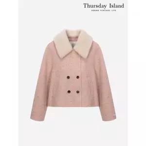 써스데이아일랜드Thursday Island 덤블 카라 탈부착 숏코트T238MCT235W2373858