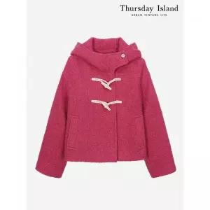 써스데이아일랜드Thursday Island 언밸런스 후드 숏 코트T238MCT258W2373852
