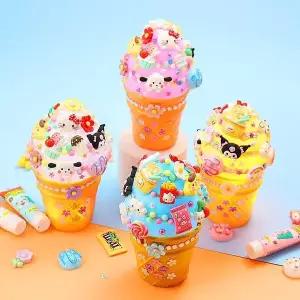 [키득키득]팝업 LED 달콤달콤 아이스크림콘 무드등 만들기 패키지