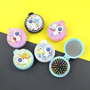 [키득키득]팝업 빛나는 우주인 데코텐크림 거울 빗 만들기 패키지