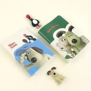 월레스와그로밋 캐릭터 여권 케이스 커버 그로밋 파우치 지갑 2종 공식정품 귀여운