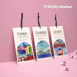 [오헬라] 국내생산 사쉐 옷장걸이형 디퓨저 방향제 23g 3종