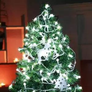 100구 투명선 앵두 백색 지니전구(5M) (전원잭포함)