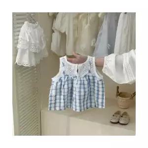 팜므 여름 아동 여아 레이스 끈 블라우스 프릴 치마 세트 유아 키즈 상하복 코디설날