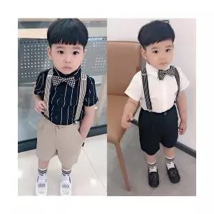 팜므 아동 정장 여름 멜빵 정장 4종세트설날