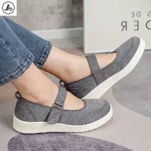 [애슬릿] 메리제인 스니커즈 발편한 통굽 찍찍이 단화 봄 3cm