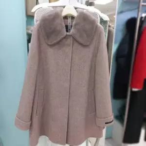 꼼빠니아 DP01 핸드메이드 밍크트리밍 하프코트 Cafw1wch520 43392136