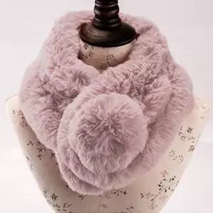 왕방울머플러 털목도리 퍼목도리 여성용 아동용 방한용품 워머 머플러 패션목도리