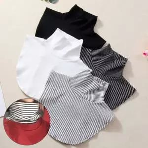 페이크 이너 레이어드 스트라이프 목폴라 보온 넥워머 간절기 목토시 레이어드 넥워머