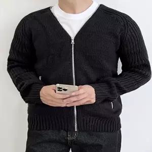 남성브이넥지퍼데일리 니트가디건 2L-CHE 1001M (KYR-WFH13NJ)