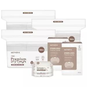 마더케이 위생더블 390매 패키지 구강티슈 60매+순면건티슈 330매
