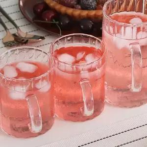 300 430 500ml 유리 머그 잔 홈바 맥주컵 손잡이 컵 신혼커피잔 커피잔