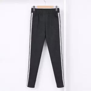 [라일리여성의류] Rly 여성 두줄 라인 기모 밴딩 팬츠 홈웨어 운동복